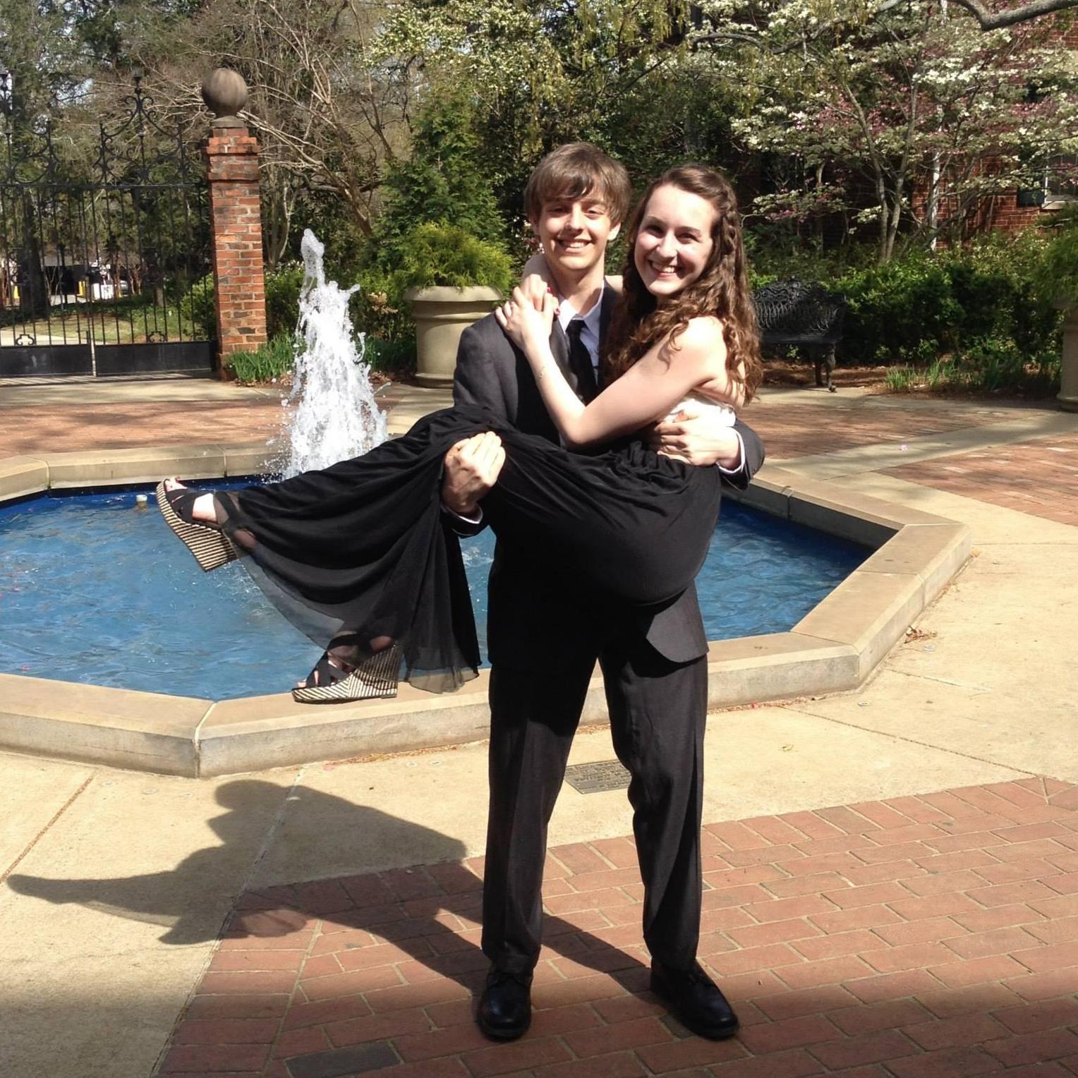 Andrea's sorority formal, freshman year - April 2014