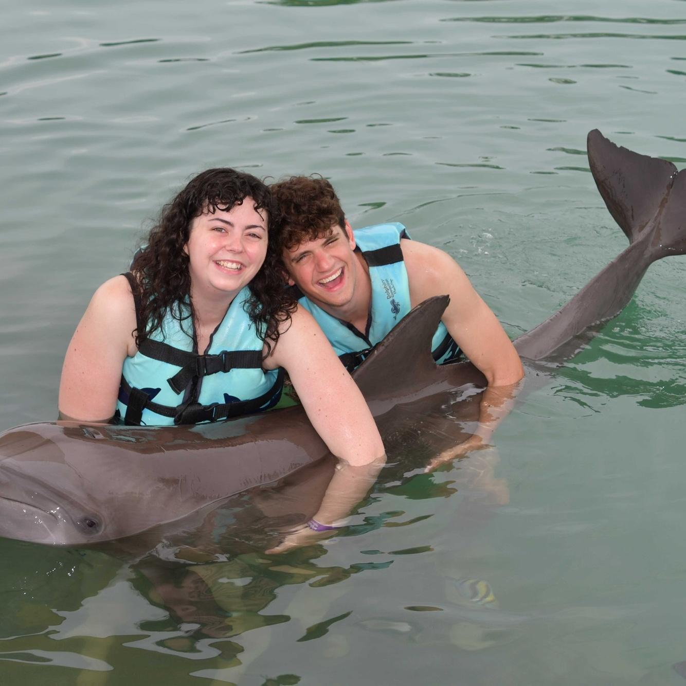 When Andrew lived in the Florida Keys, we never passed up swimming with the dolphins!
