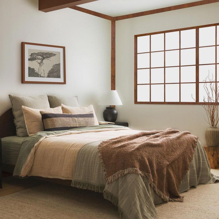 Crane Home, Zen Linen Sham, Set of 2 | Zola