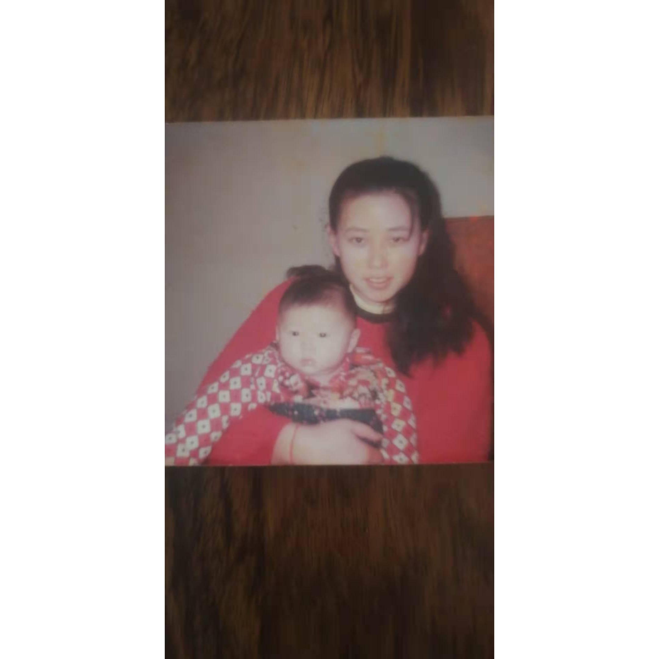 with mommy :3