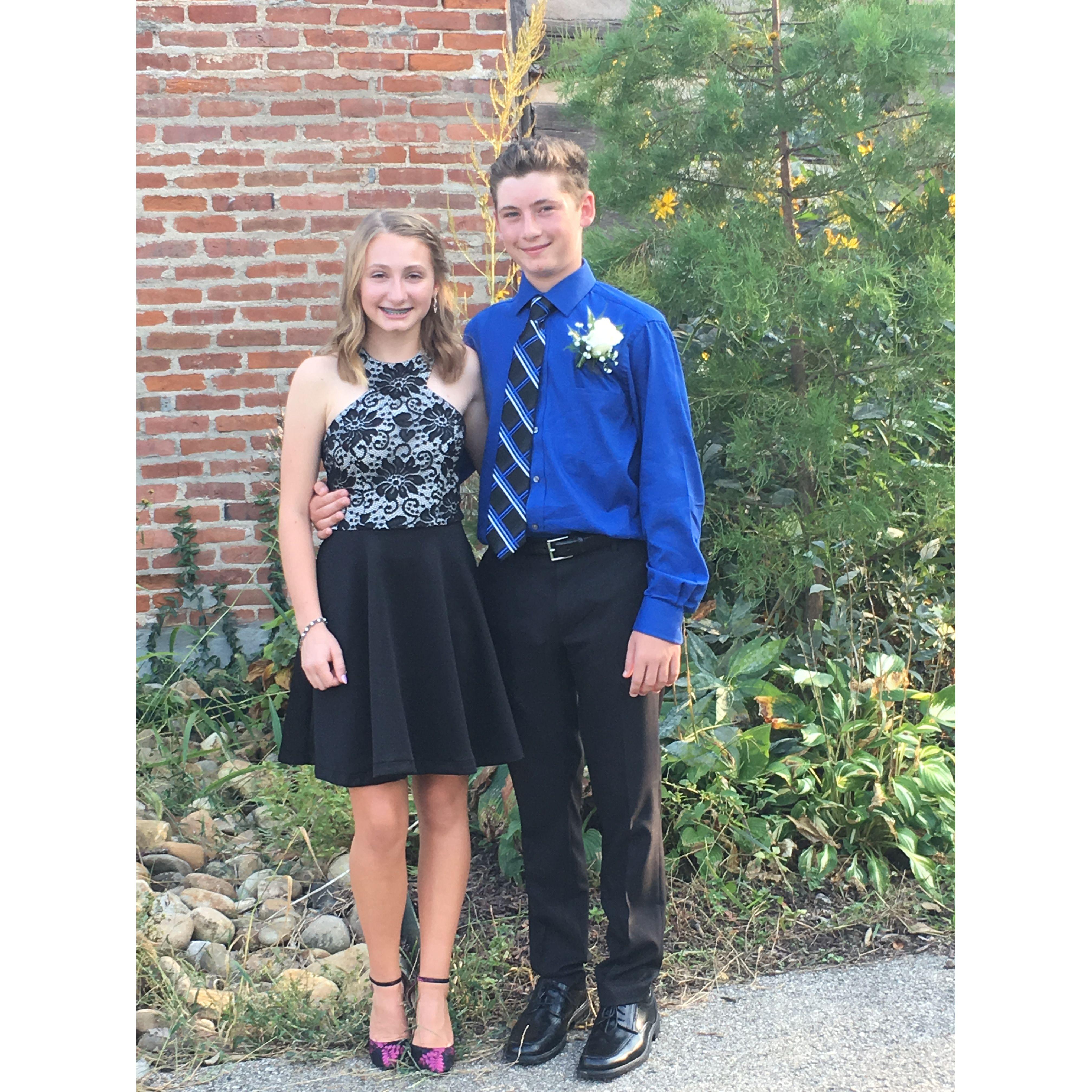 Hailey and Chase's first dance together Freshman year.