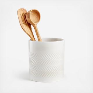 Fern Ceramic Utensil Holder