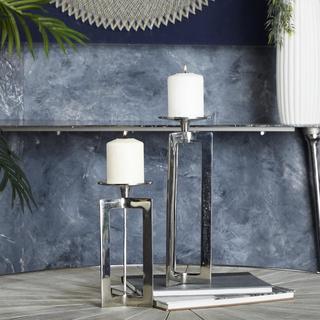 2-Piece Contemporary Candle Holder Set