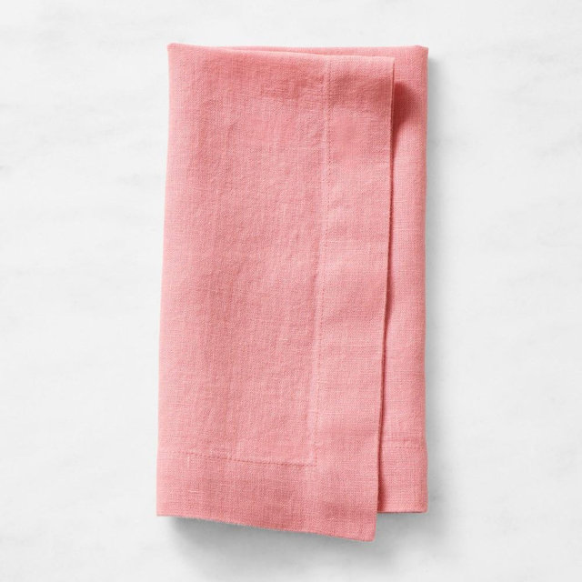 Signature Linen Napkins, Each, Antique Pink