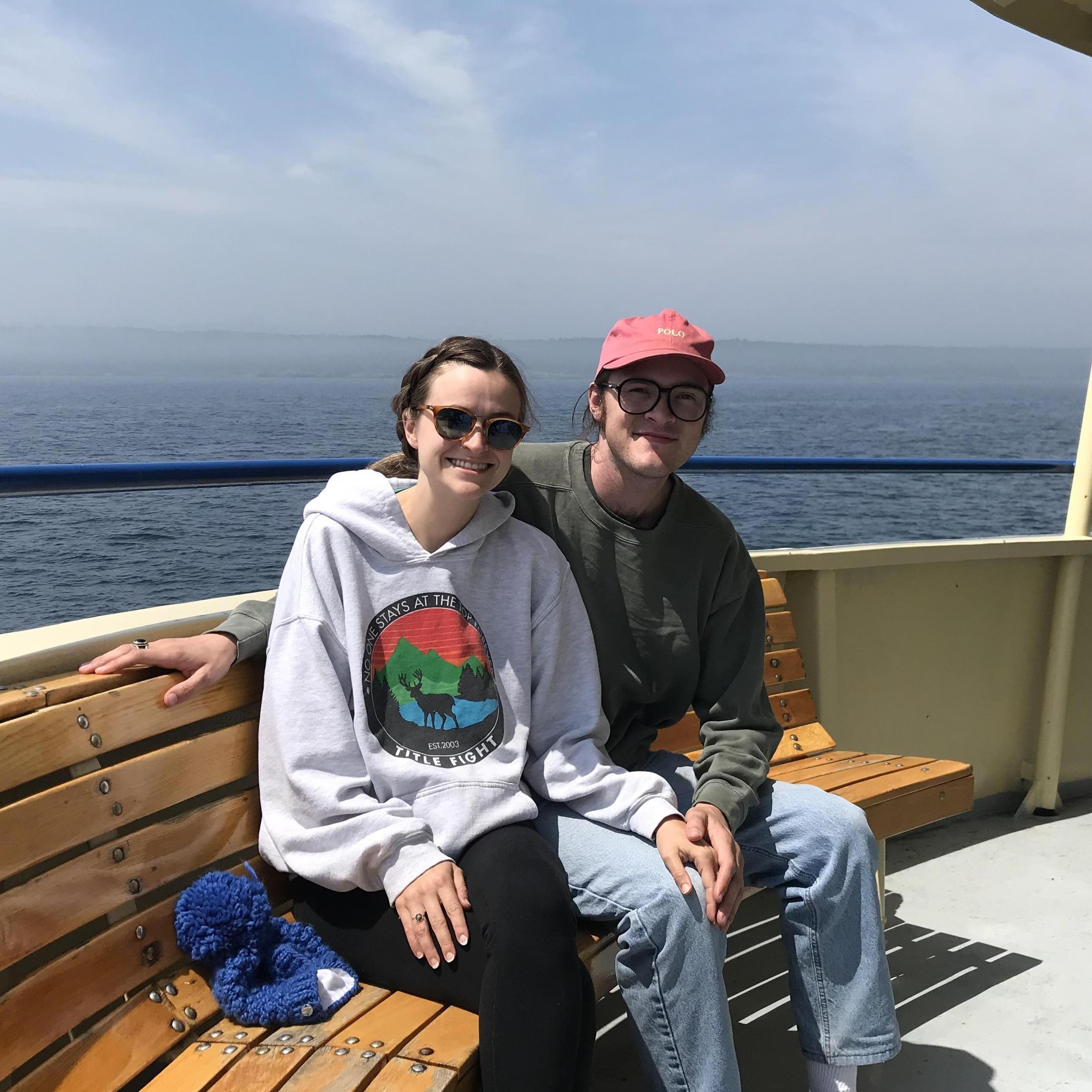 The happy couple a few weeks after their engagement on Natalie's second, Nathaniel's third voyage to Isle Royale National Park!
