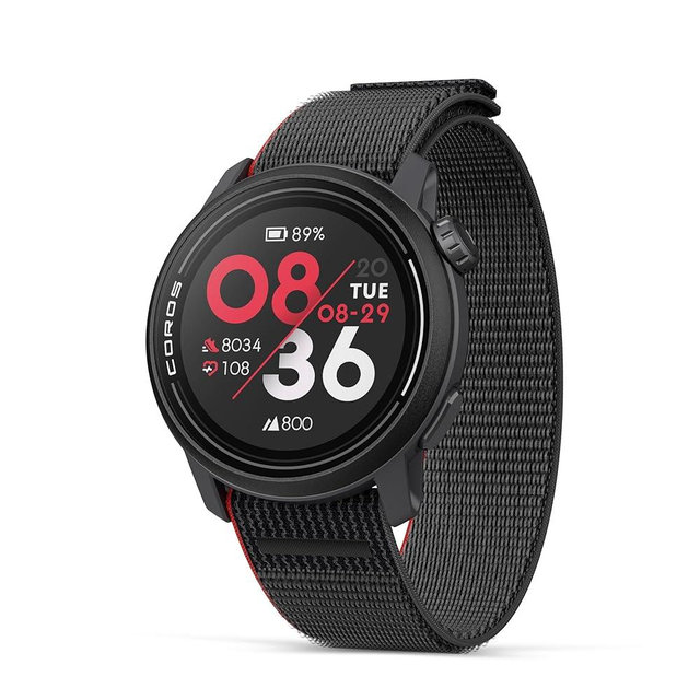 COROS PACE 3 GPS Sport Watch –Lightweight, Comfortable Running Watch, 17-Day Battery Life, Accurate GPS, Heart Rate Monitor, Navigation, Sleep Tracking, Training Plan, Run, Bike, and Ski - Black Nylon