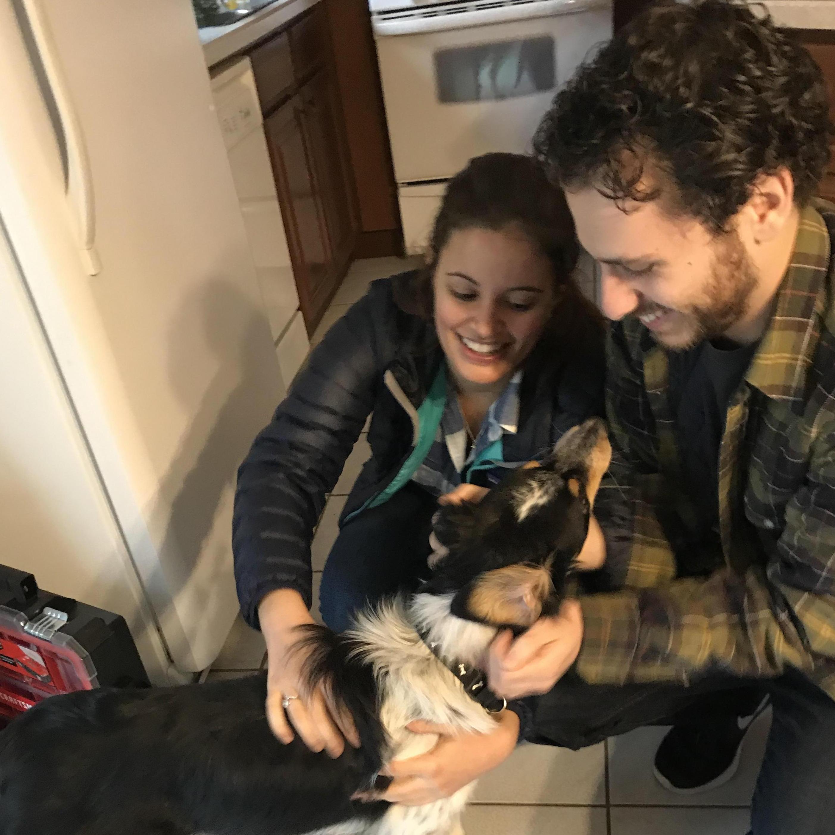The first time we met our pup Sadie in December 2018.