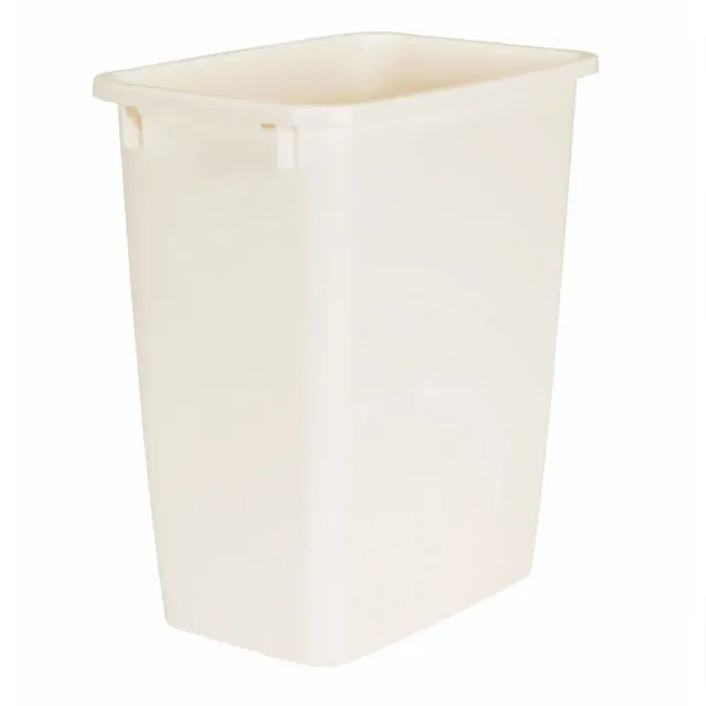 Rubbermaid 21 Quart Traditional Kitchen, Bathroom, and Office Wastebasket Trash Can, Bisque