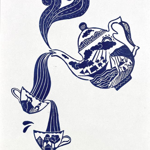 We Sailed to Sea for a Cup of Tea by Nicole Purdie (Art)