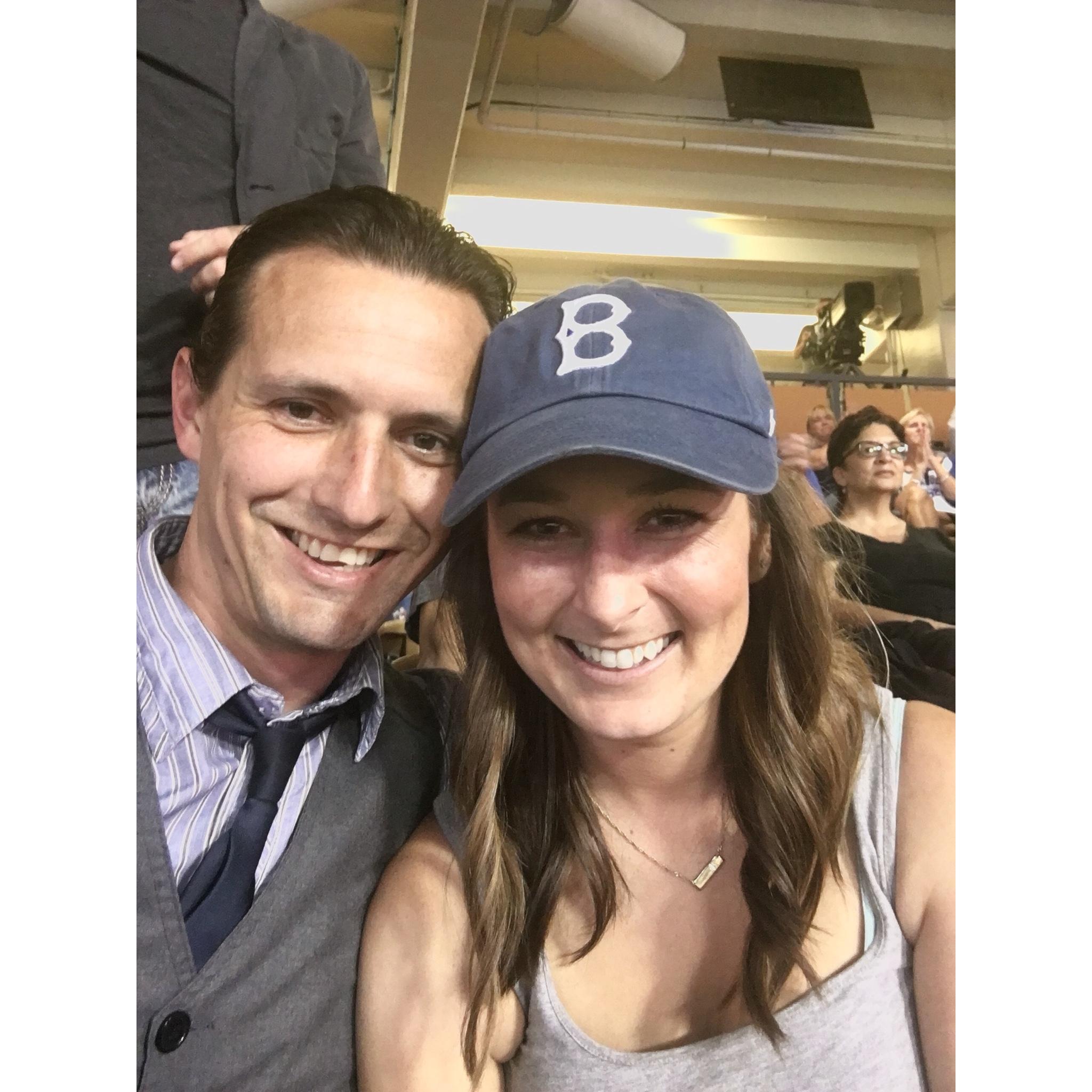 When I turned him into a Dodger fan! #goblue