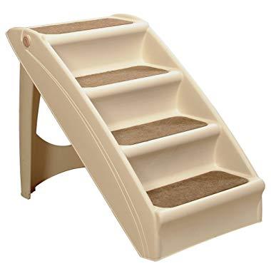 PetSafe Solvit PupSTEP Plus Pet Stairs, Foldable Steps for Dogs and Cats, for Small, Medium, Large, X-Large Pets