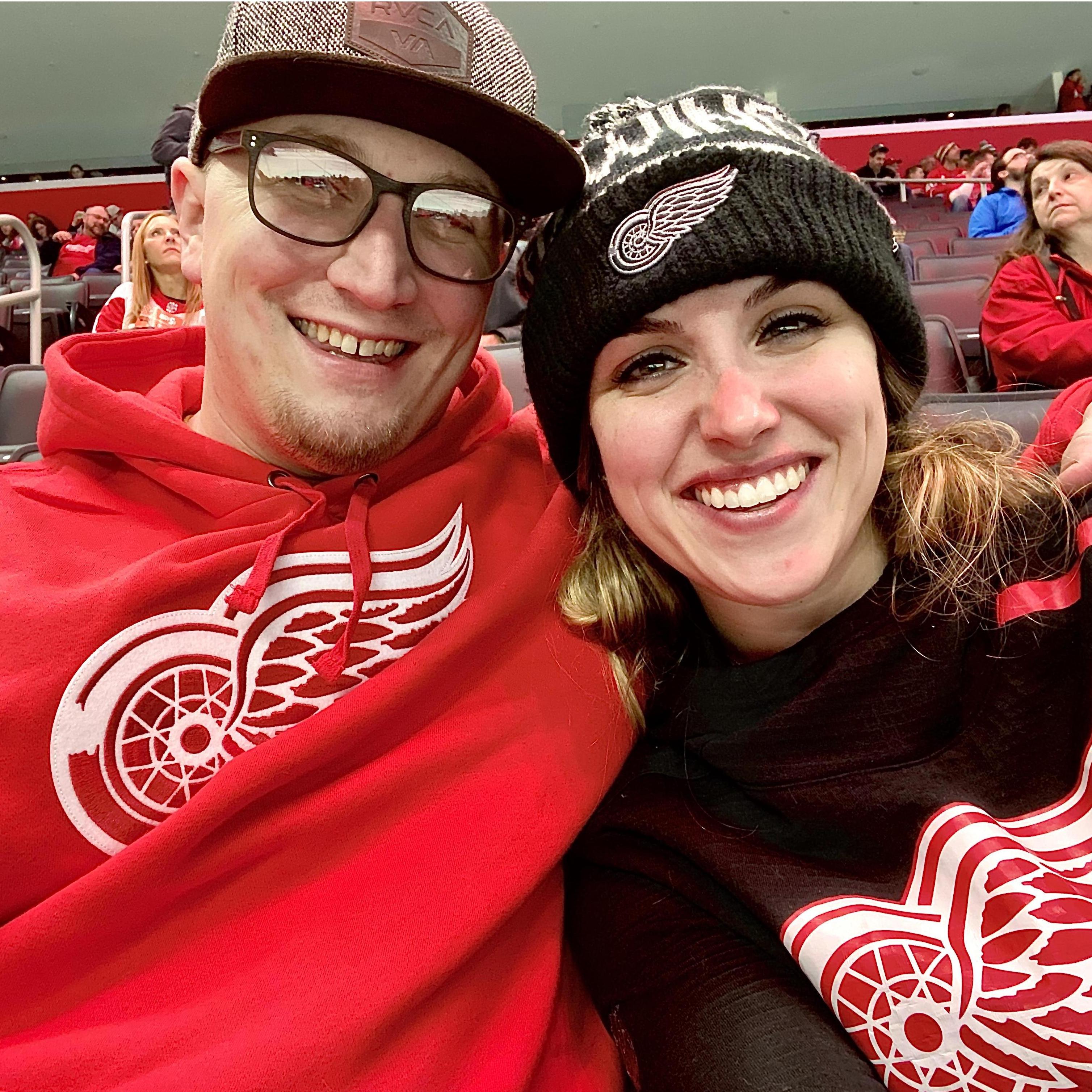 Two Red Wings games in two days, this one was a little bit more fun for Jake cause he didn't have to worry about being up too high.