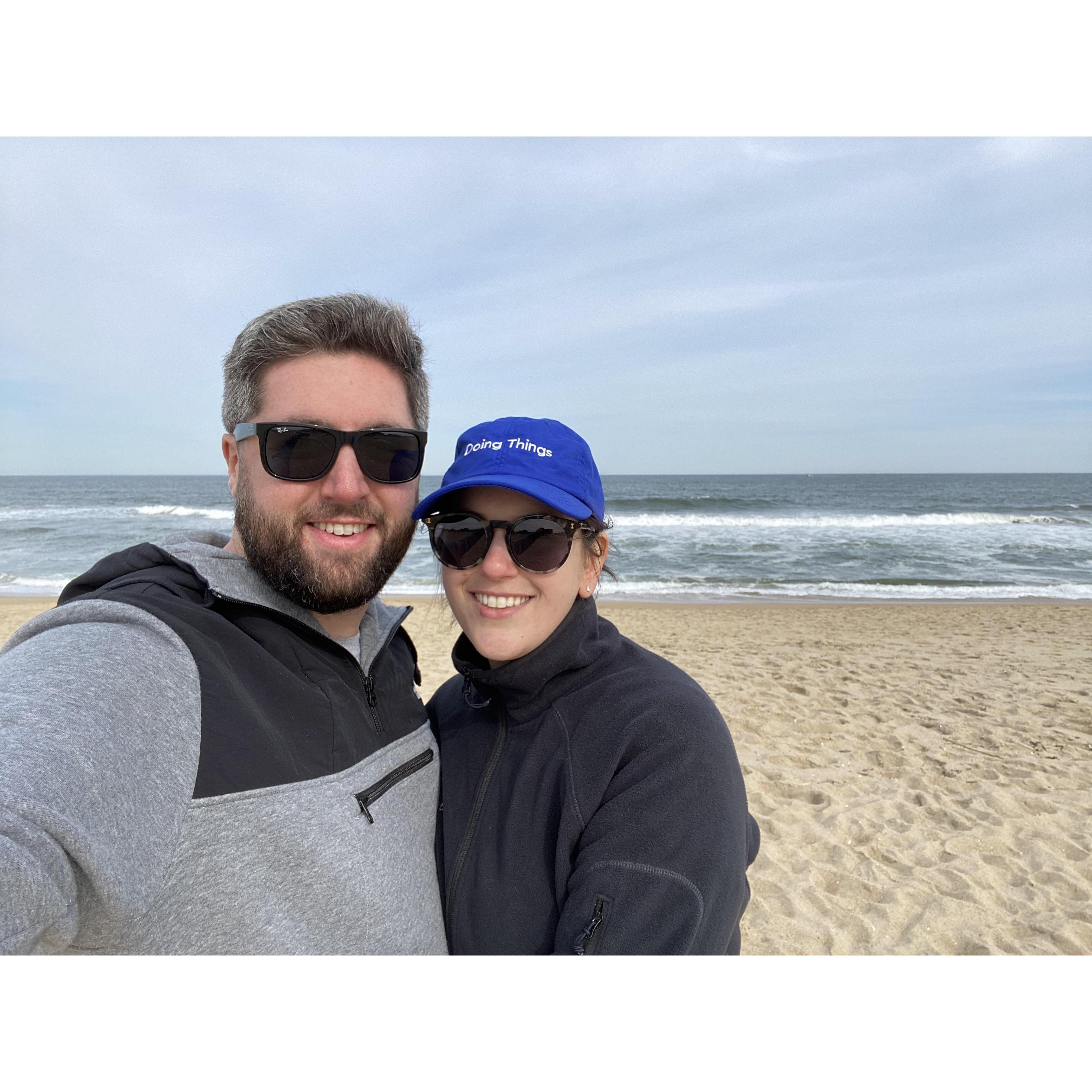 April 2020 - nothing much to do during peak pandemic, so we headed to the beach.