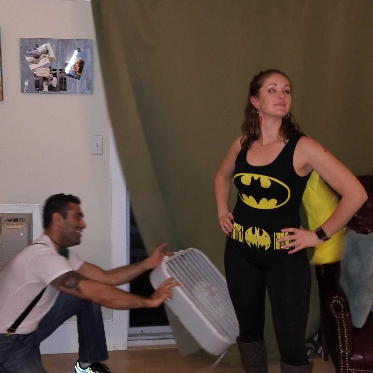 Behan's always fluffing up Danielle's confidence...this is the perfect example! Halloween 2017