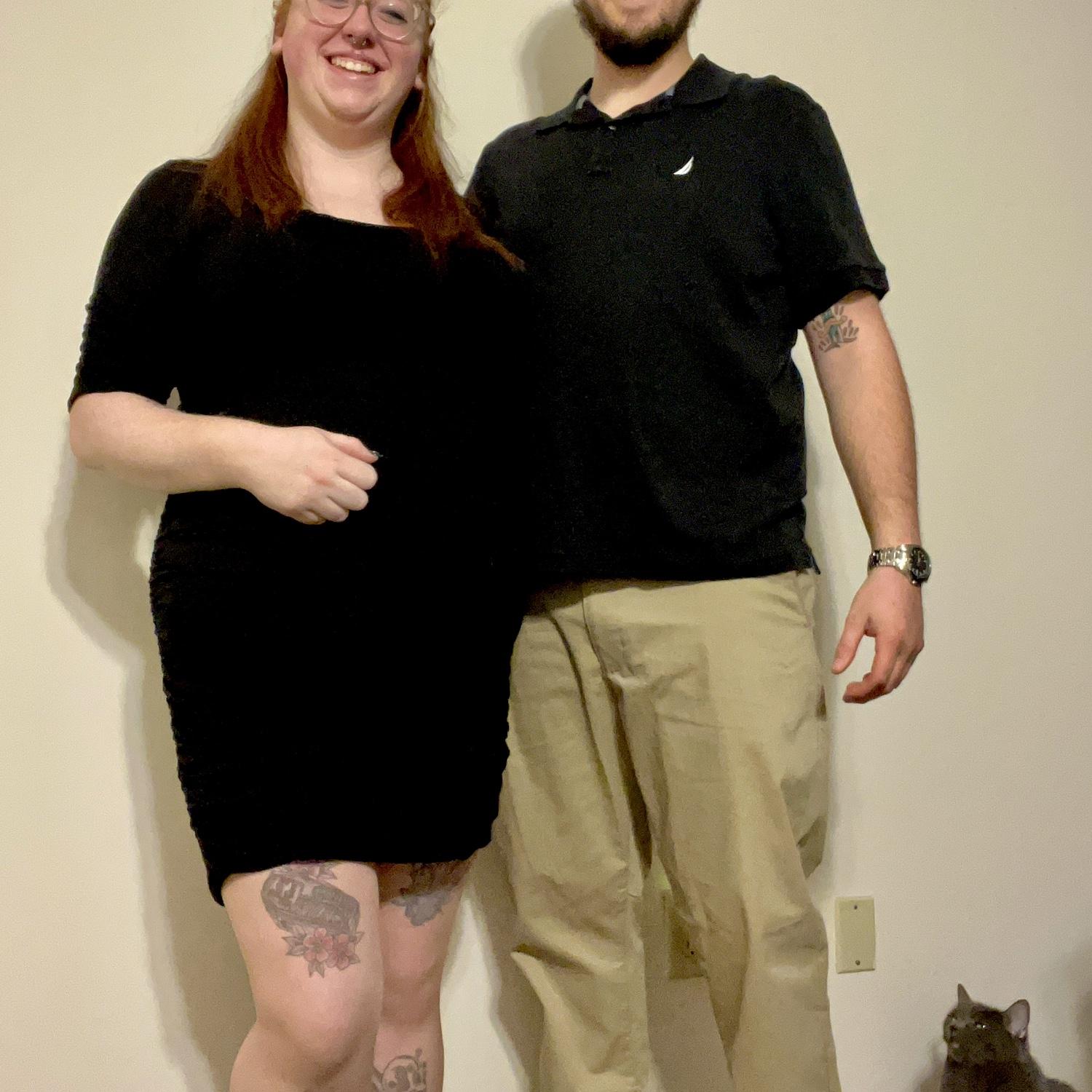 Valentine’s Day attire ft. a loving kitty
