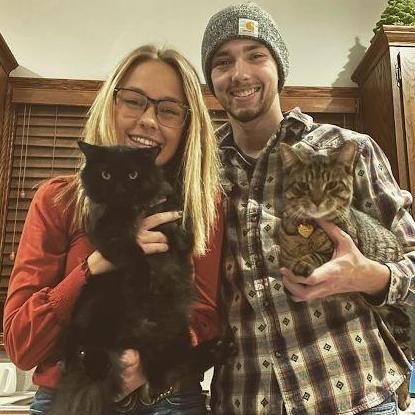 Family Photo in the kitchen. Where I asked Ashley to start Dating 02/02/22