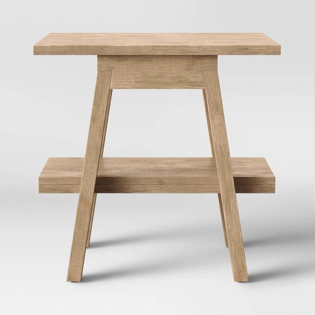 Burke Trestle Wooden End Table - Threshold™