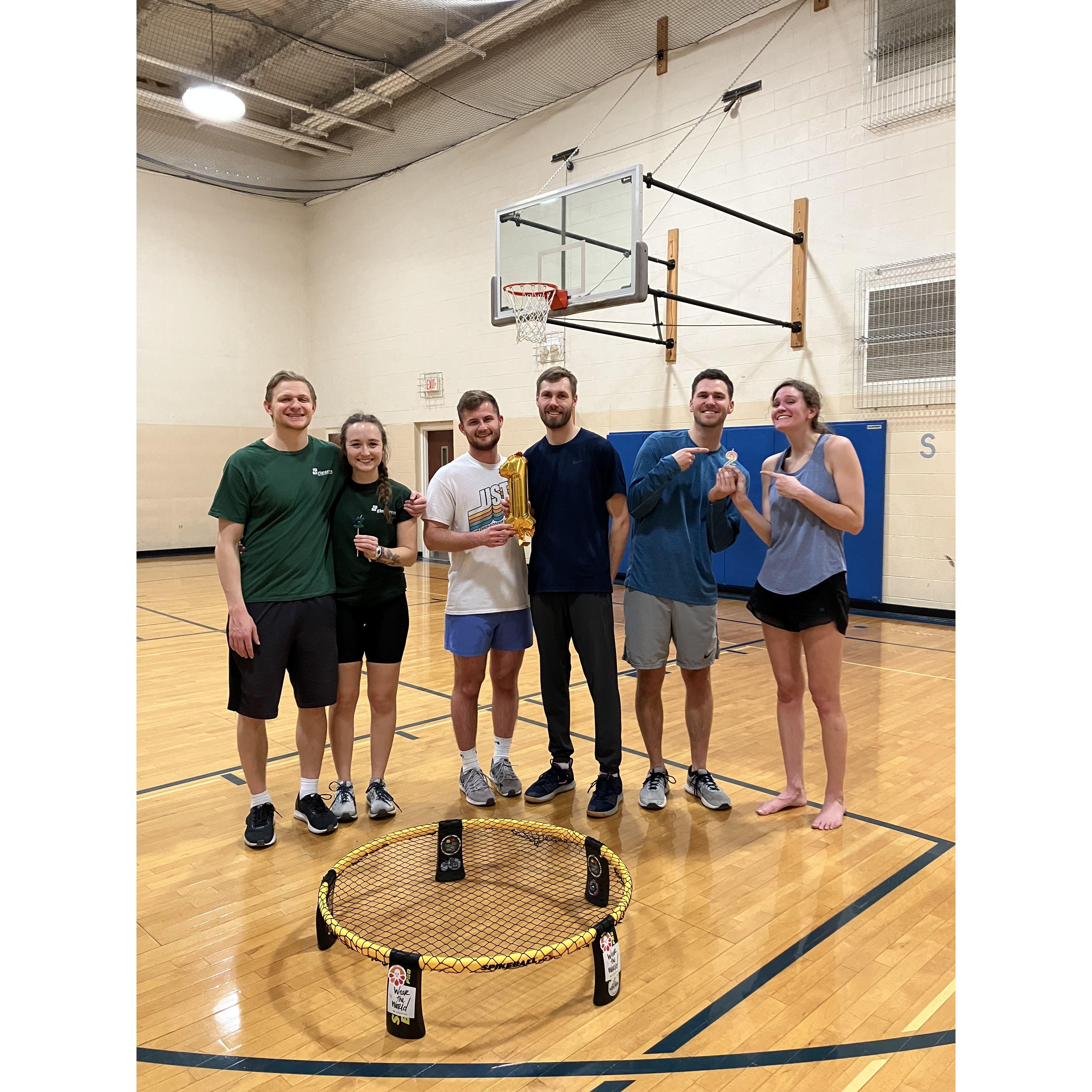 We got third place in a Spikeball tournament hosted by the 20s ministry at college church!