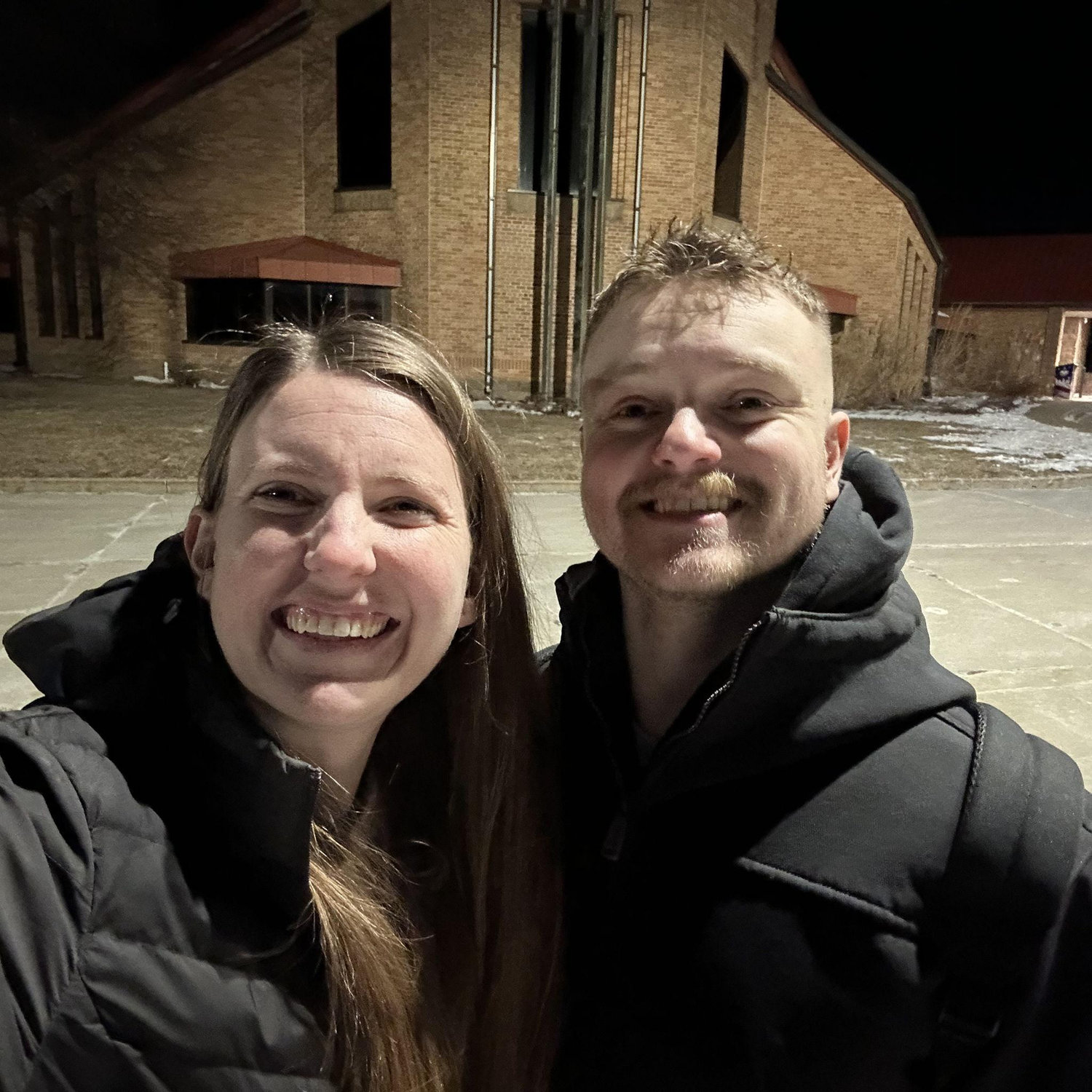 Had to capture "we were both at church until 10:30pm."