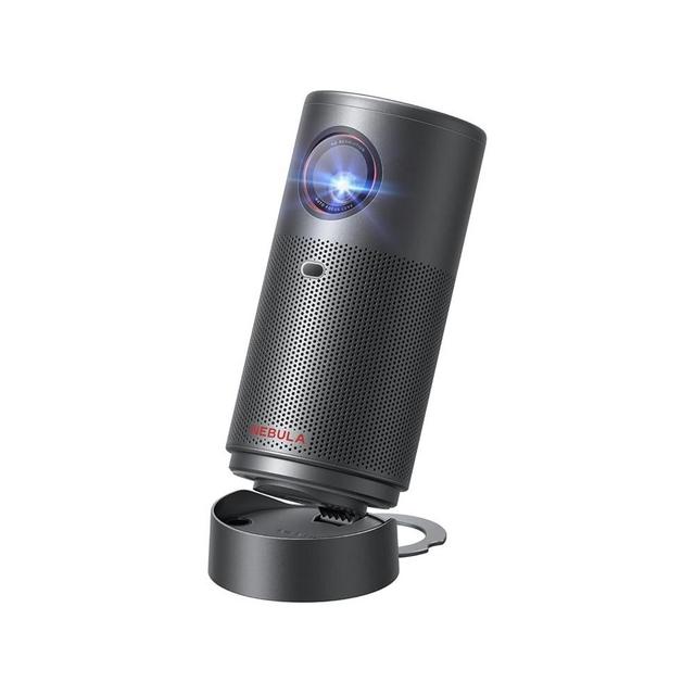 NEBULA Capsule Air Google TV Projector, Officially Licensed Netflix, 720p Smart Mini Projector with Wi-Fi and Bluetooth, 2 Hours of Playtime, Dolby Digital, Ultra Portable for Any Space