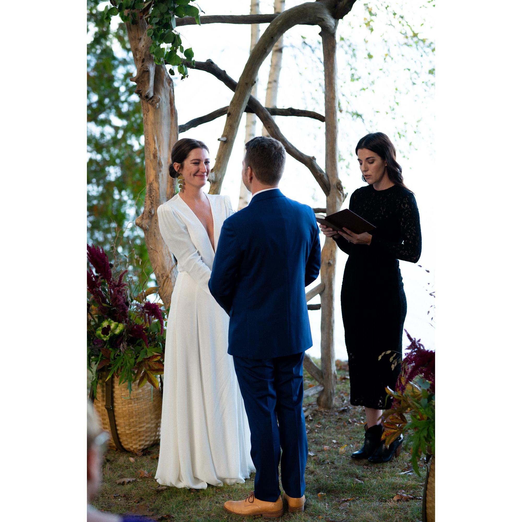 Alex was our officiant and truly completed our ceremony.  She is an inspiration and we love her to infinity and beyond.  Thank you Alex