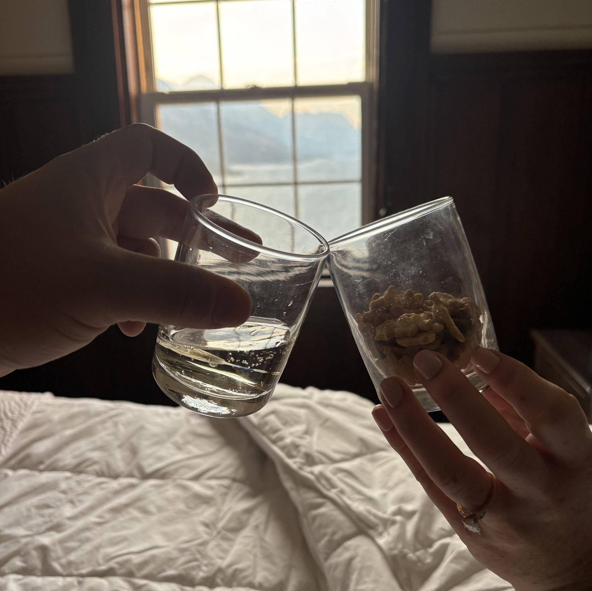 Cheers to getting engaged!