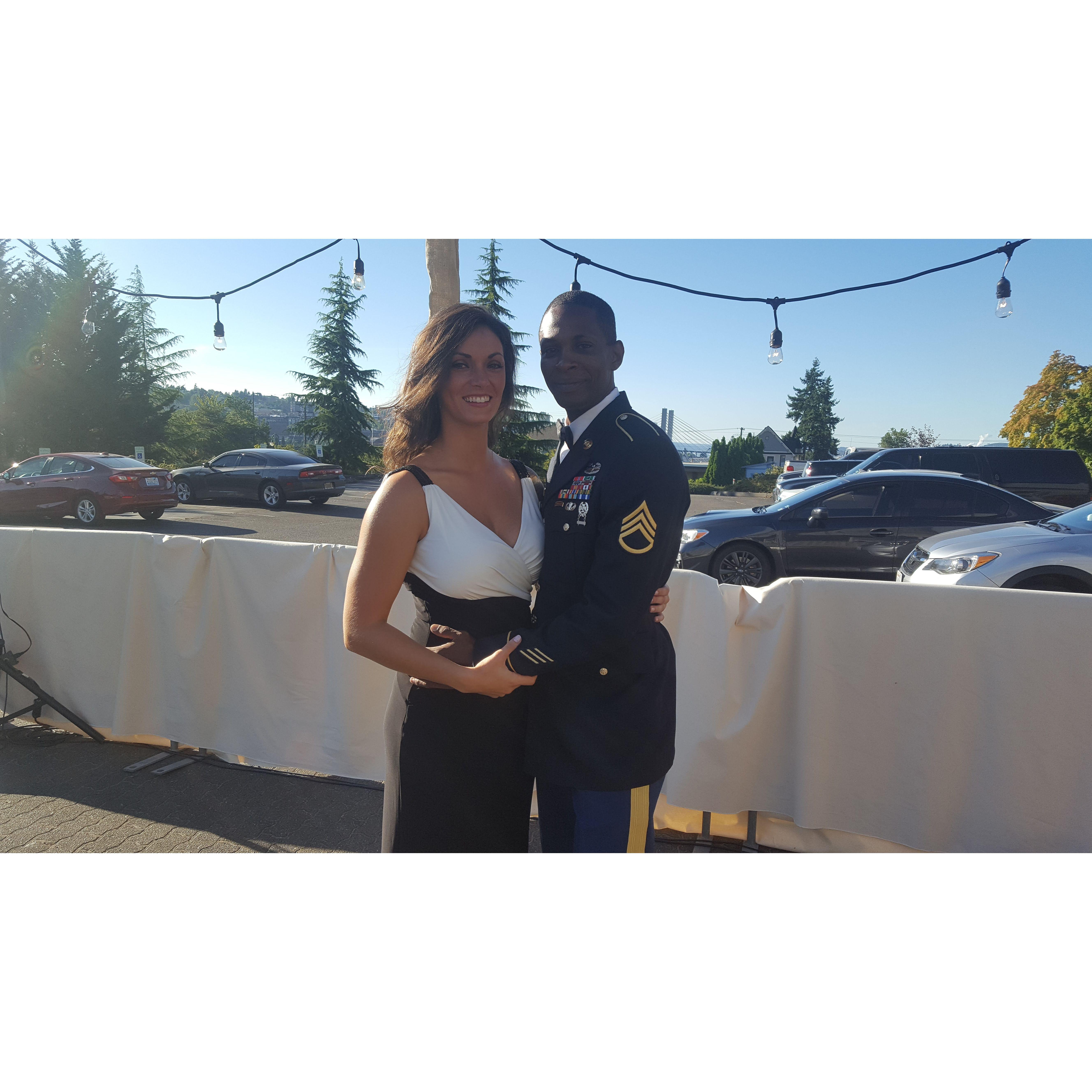 Our first military ball together, Tacoma 2017.