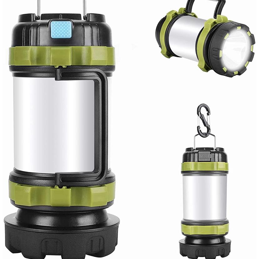 Camping Lantern Rechargeable , Alpswolf CCamping Flashlight 4000mAh Power Bank,6 Modes, IPX4 Waterproof