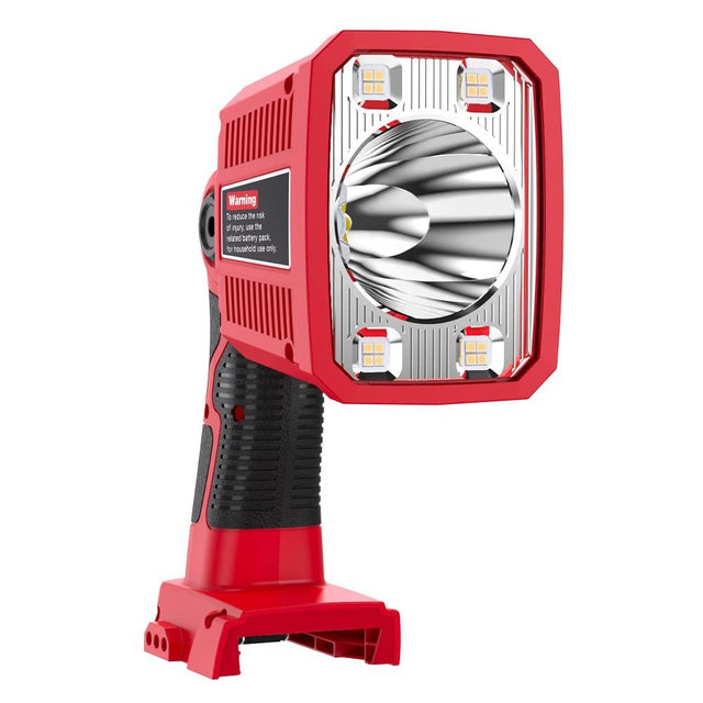18W Milwaukee Light Powered by Milwaukee M18 18V Lithium-ion Battery, 1250LM Flashlight Floodlight with USB Port, Jobsite Light Tool with 110 Degree Pivoting Head LED Work Light for Milwaukee
