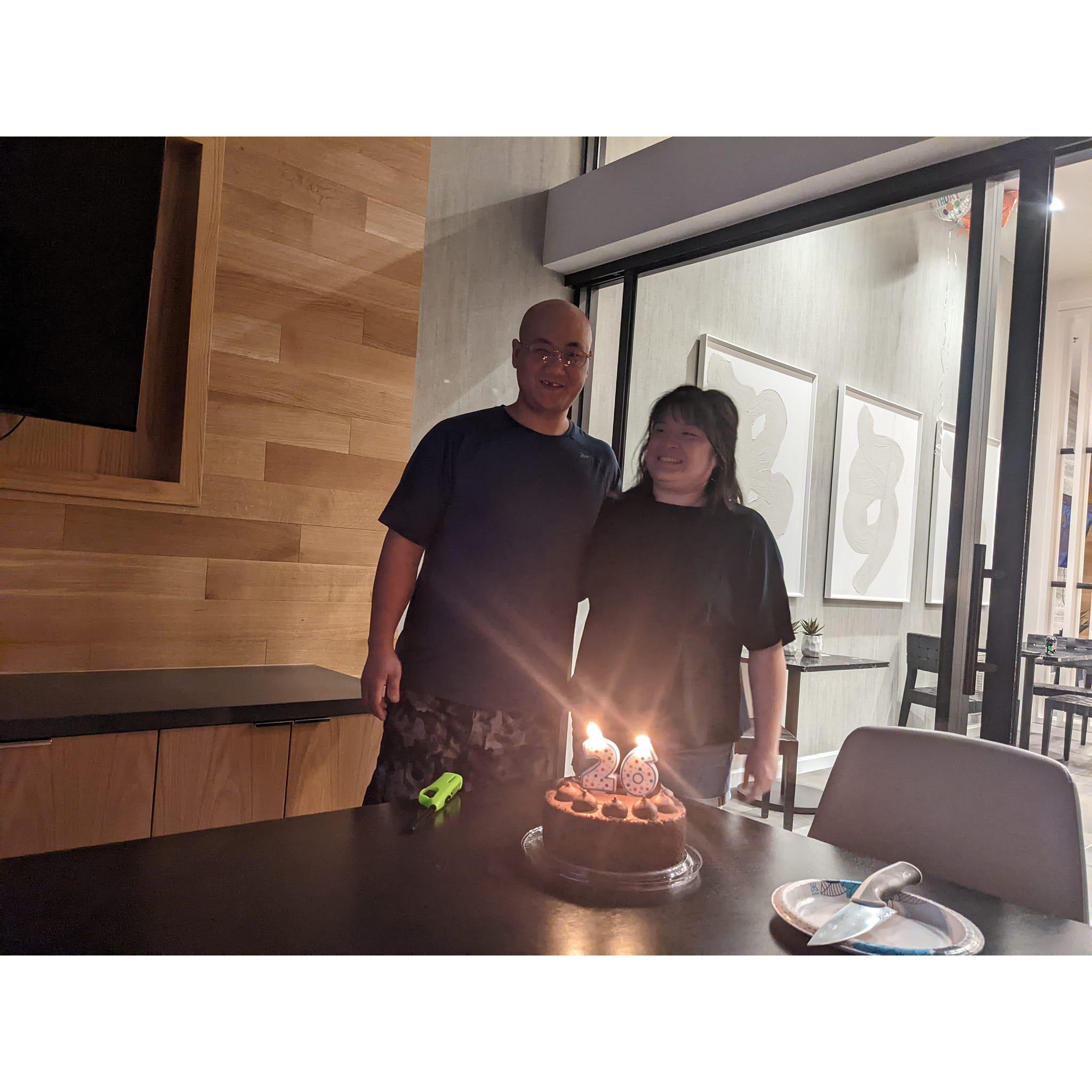 Annie's birthday at the Allen Apartment