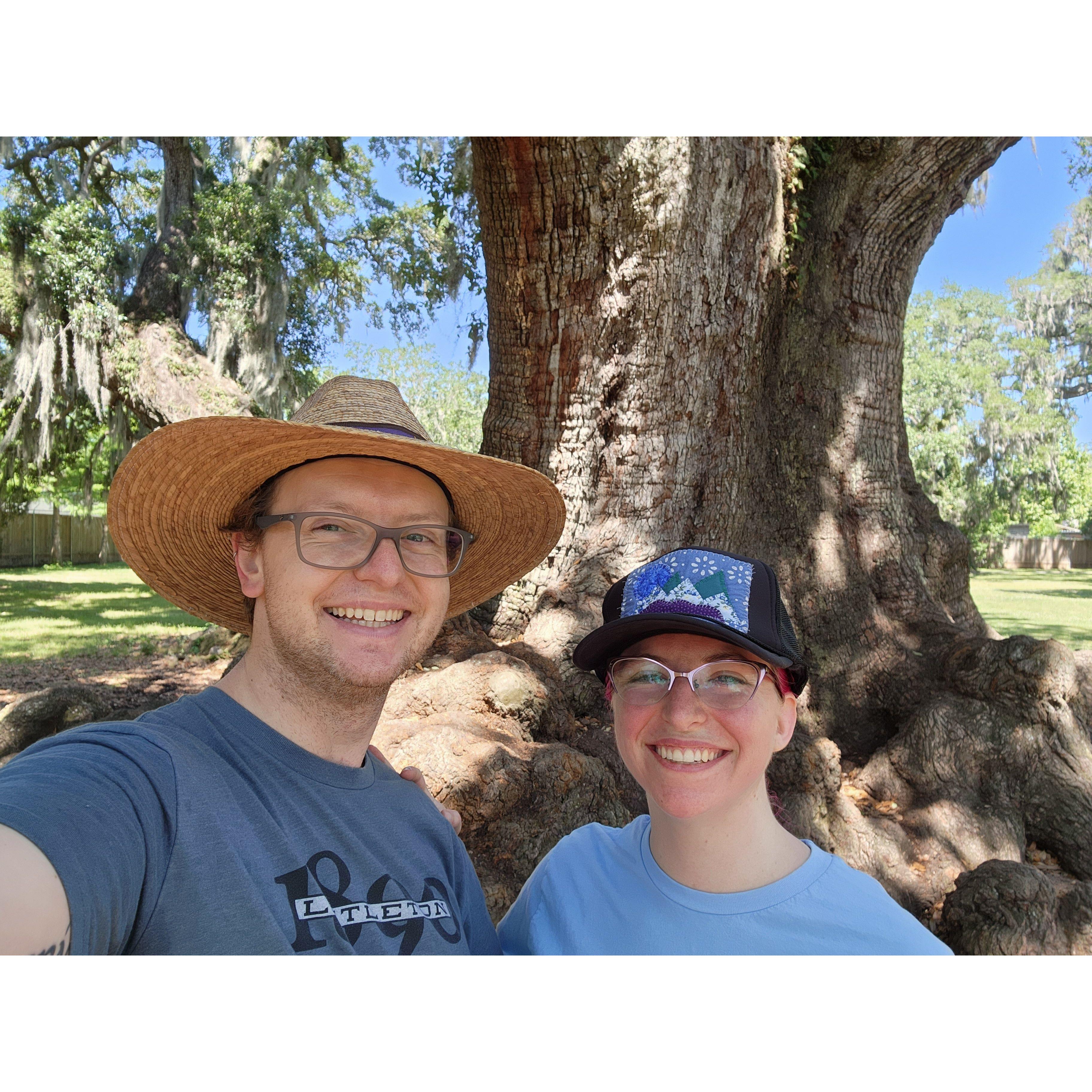 One of our hikes in New Orleans.