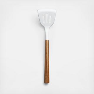 Silicone Slotted Turner with Acacia Wood Handle