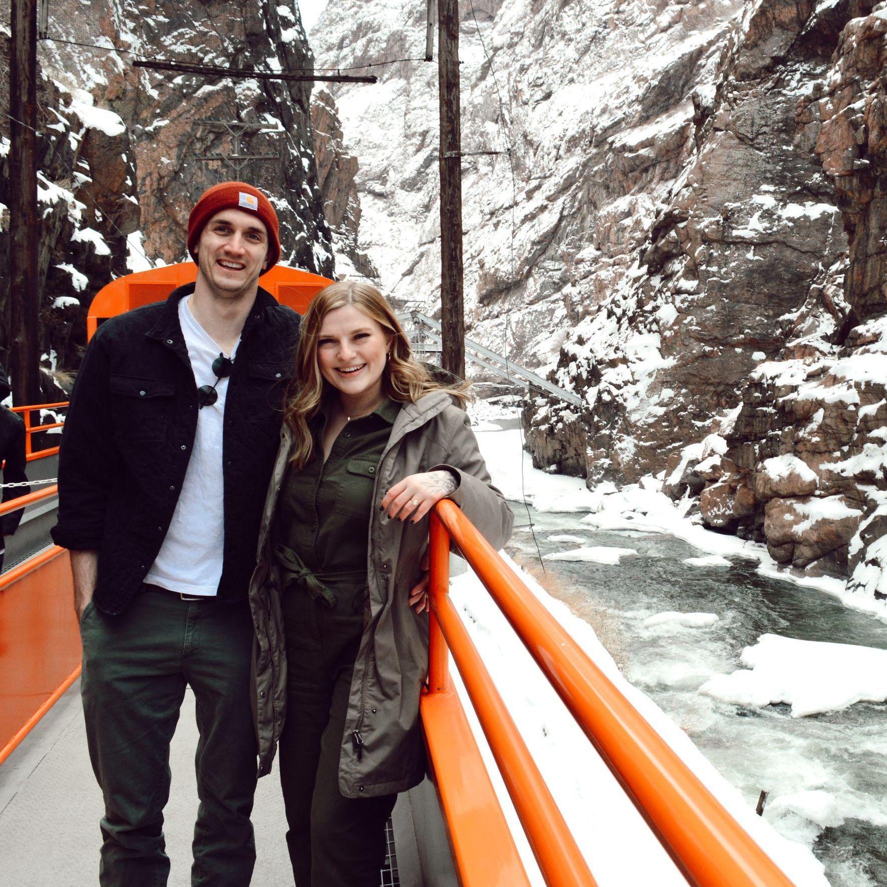 Jason's surprise birthday trip to Colorado. We took a train ride through the mountains and it was stunning.
