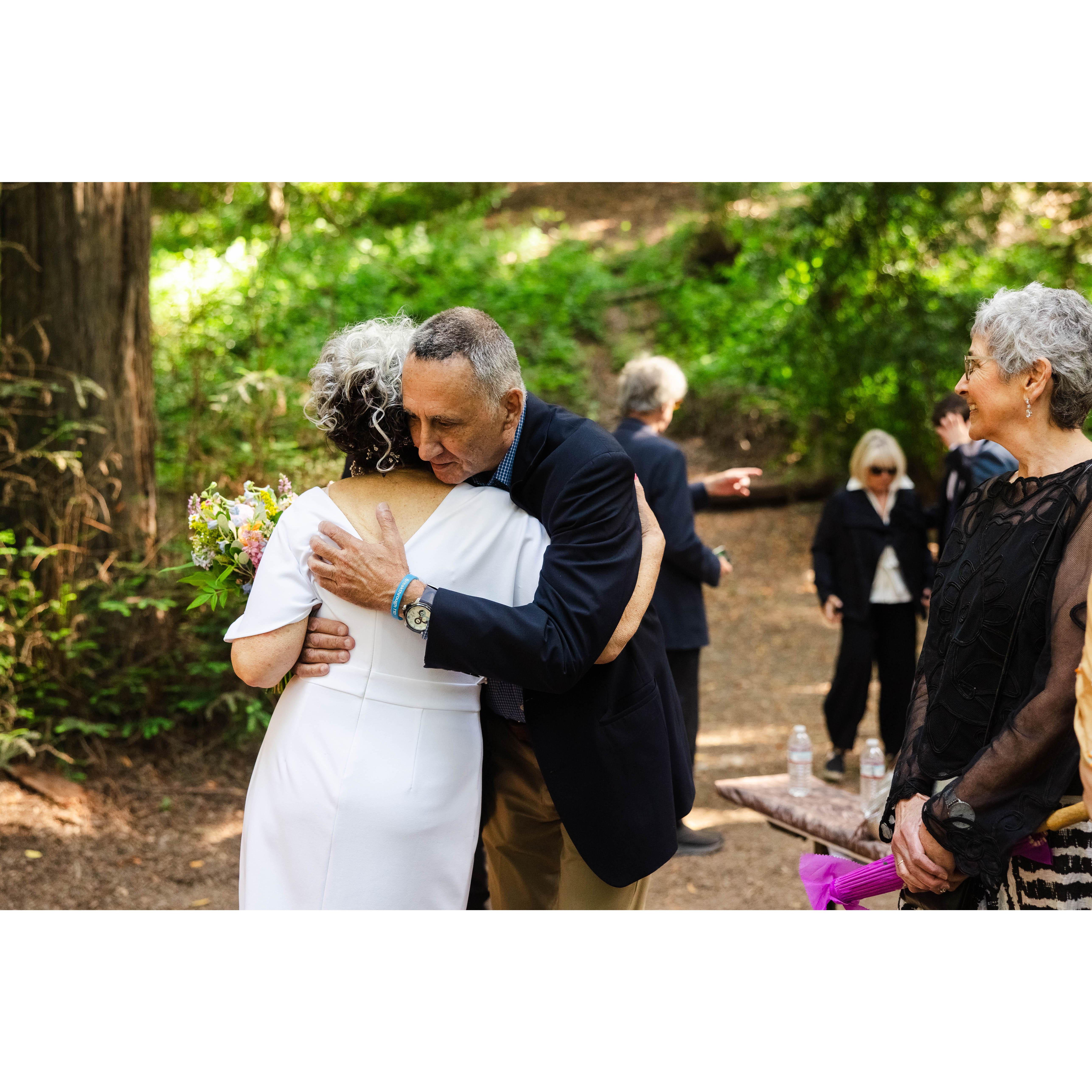 A hug from Jim