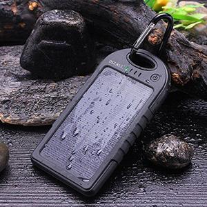 Solar Charger,Dizaul 5000mAh Portable Solar Power Bank Waterproof/Shockproof/Dustproof Dual USB Battery Bank for cell phone,iPhone,Samsung,Android phones,Windows phones,GoPro Camera,GPS and More