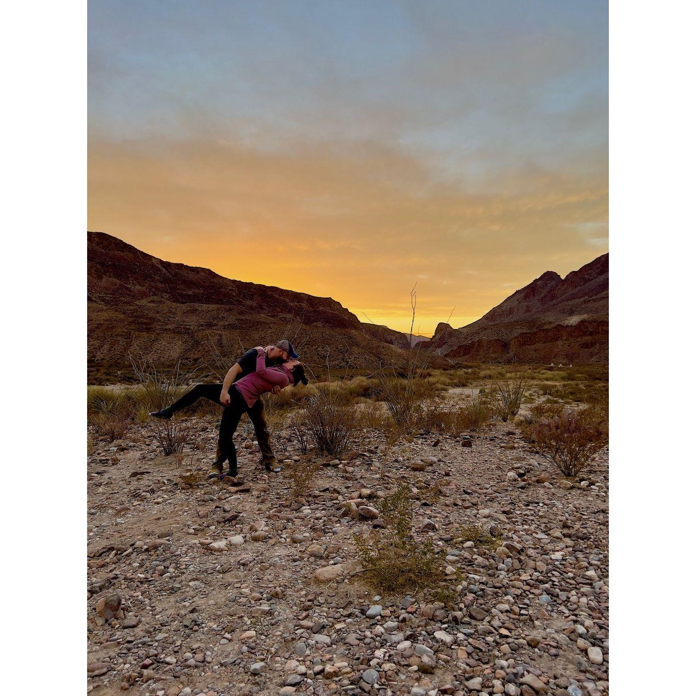 Camping outside Big Bend National Park