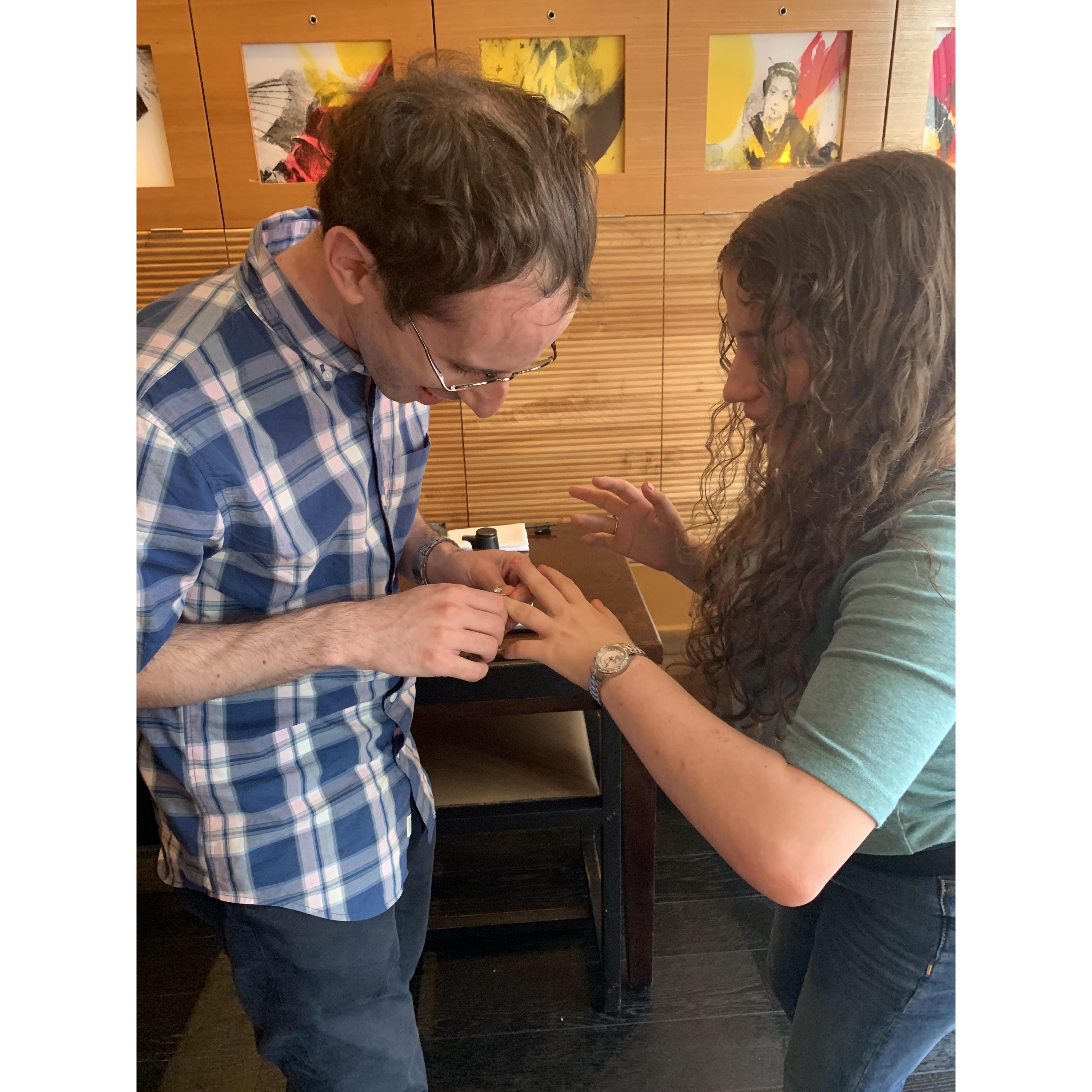 The proposal in London!
July 22, 2019