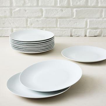 White Porcelain Dinnerware - Set of 12