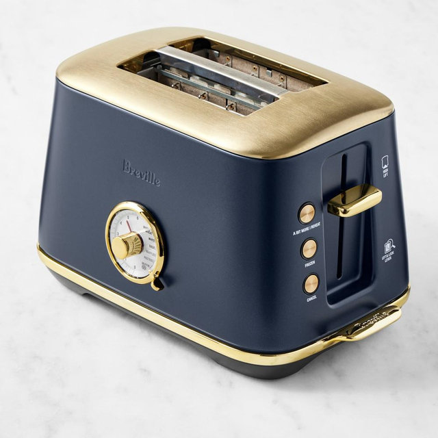 Breville Toast Select™ Luxe 2-Slice Toaster, Damson Blue & Brass