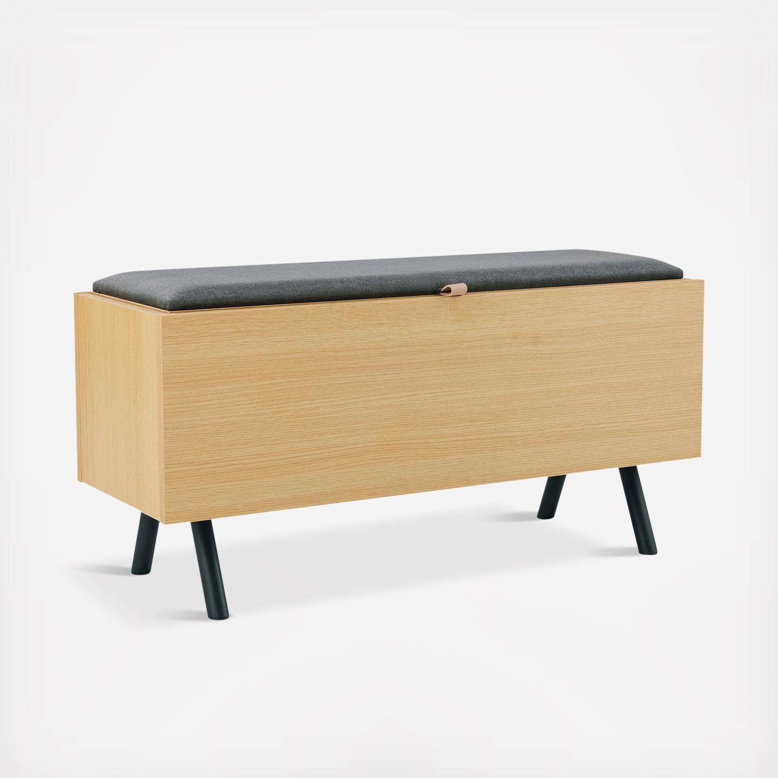 Manhattan Comfort Paloma Storage Bench