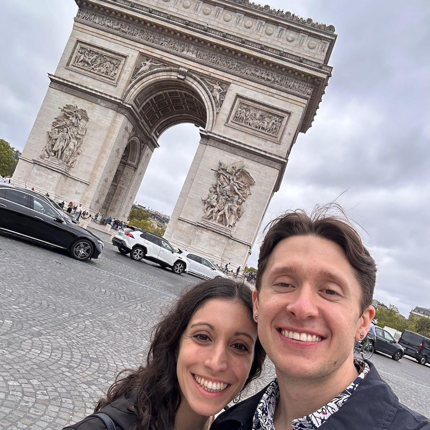 Exploring the Arc de Triomphe on our recent trip to Paris.
