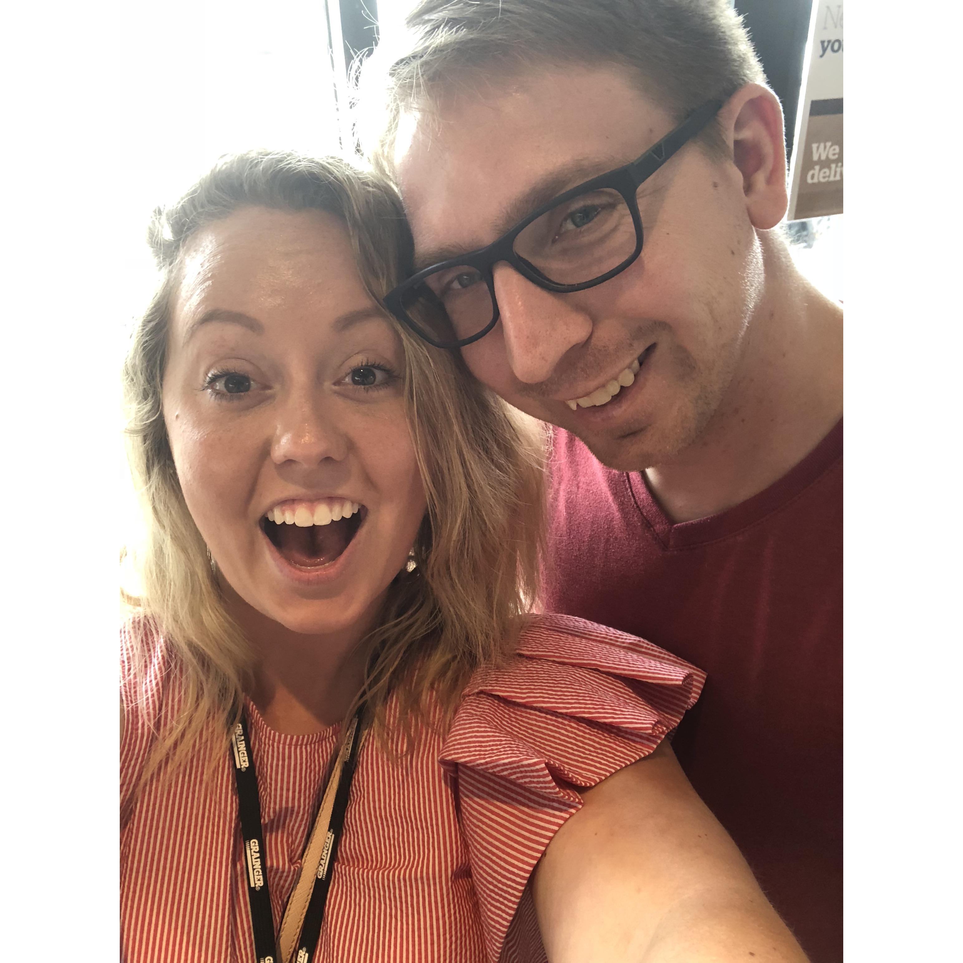 August 6th, 2018- The day we signed on our first house together!