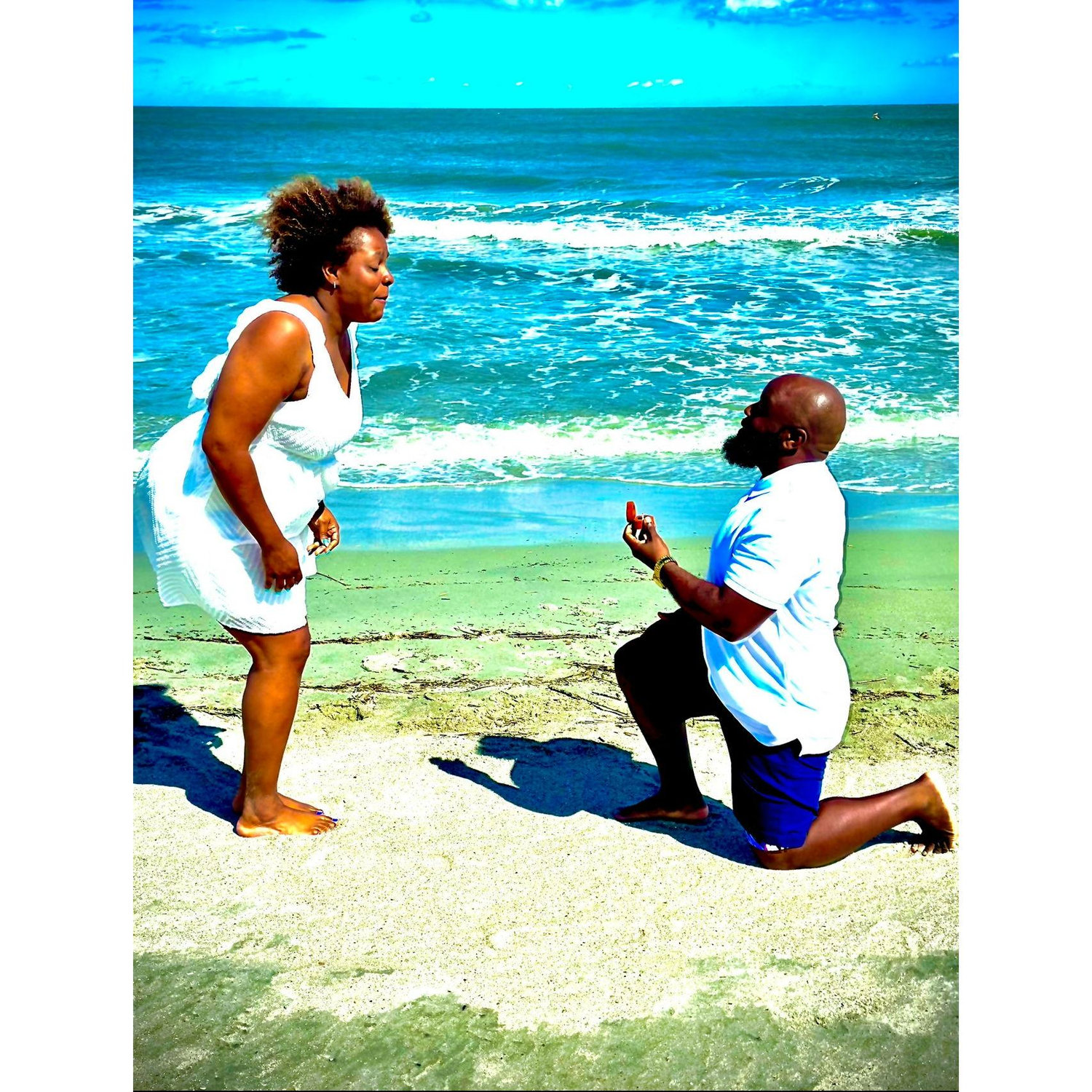He popped the question!