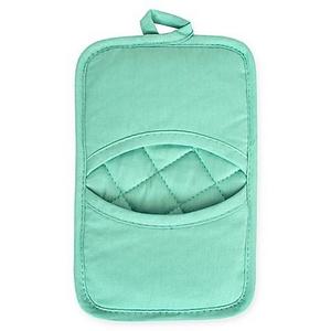 KitchenSmart® Colors Solid Pocket Pot Mitt in Surf