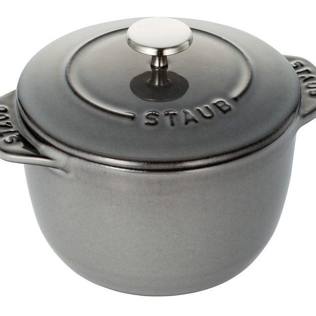staub La Cocotte de GOHAN 40509-702 "La Cocotte de Gohan Gray S 40509-702 Rice Pot, 1 Piece, Cast Iron Pot, Rice Cooker