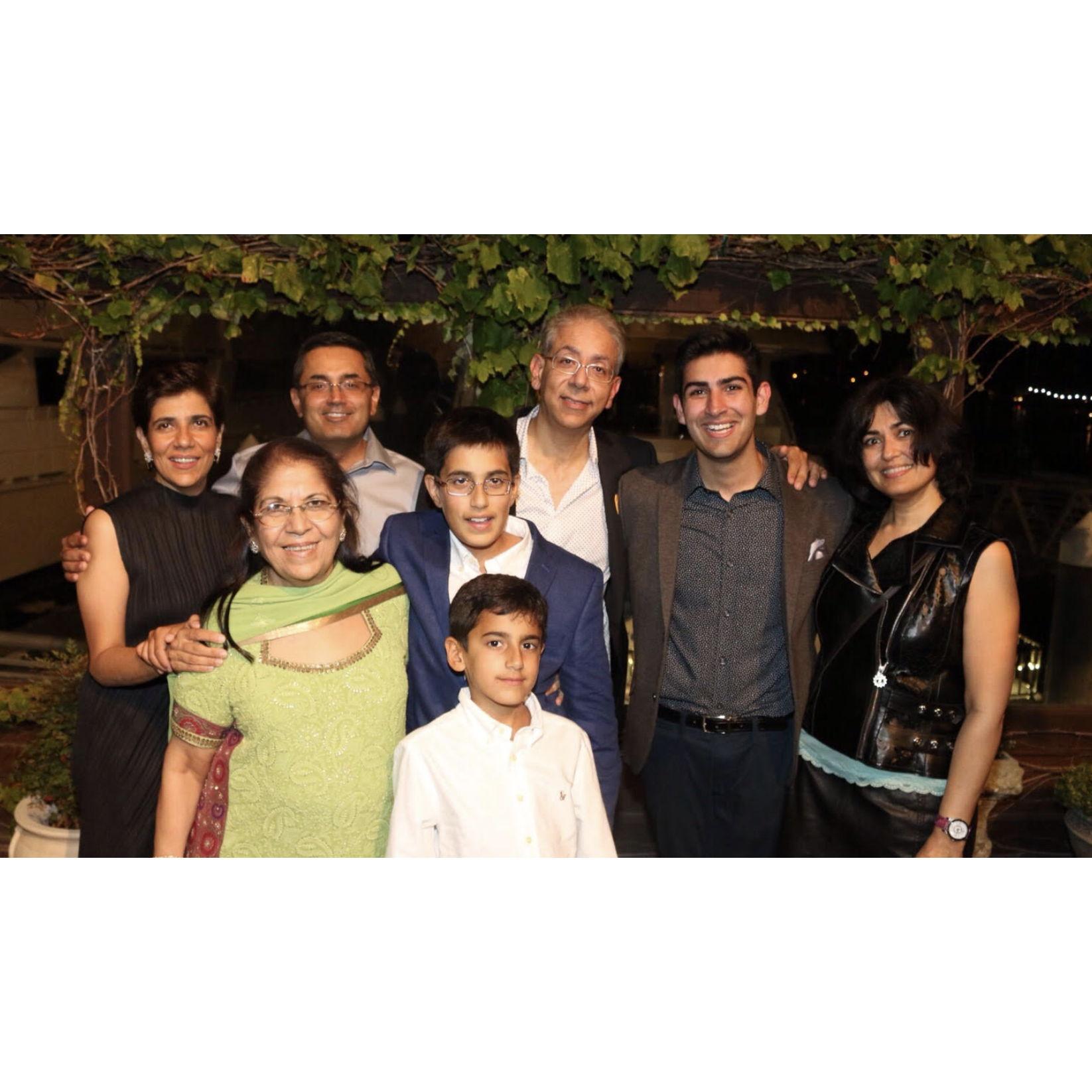 Jai's family at his dad's 50th birthday!