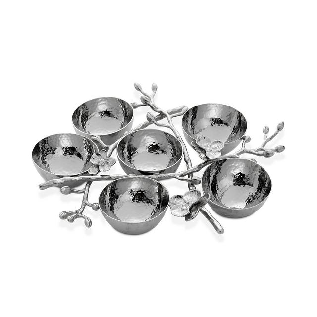 Michael Aram White Orchid 6 Compartment Sedar Plate