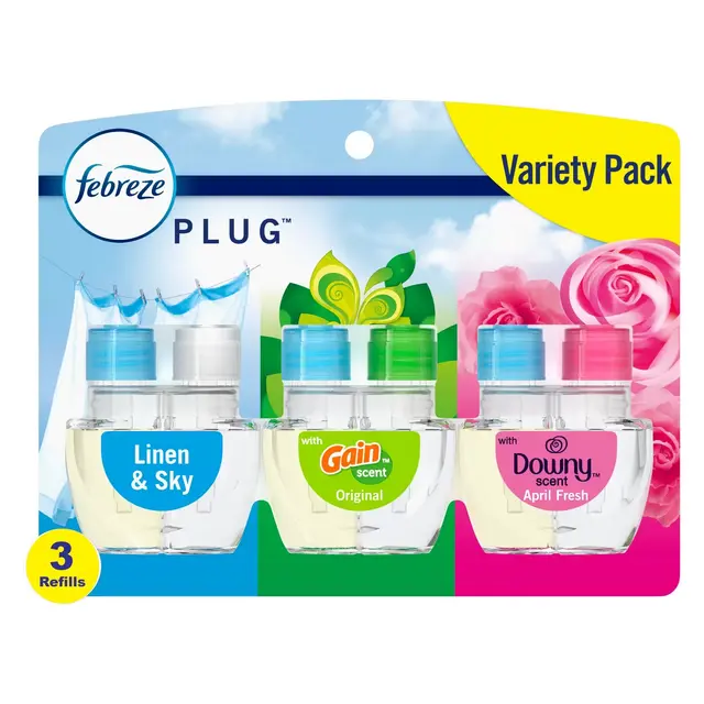 Febreze Odor-Fighting Fade Defy Plug Air Freshener - 2.63 fl oz/3pk