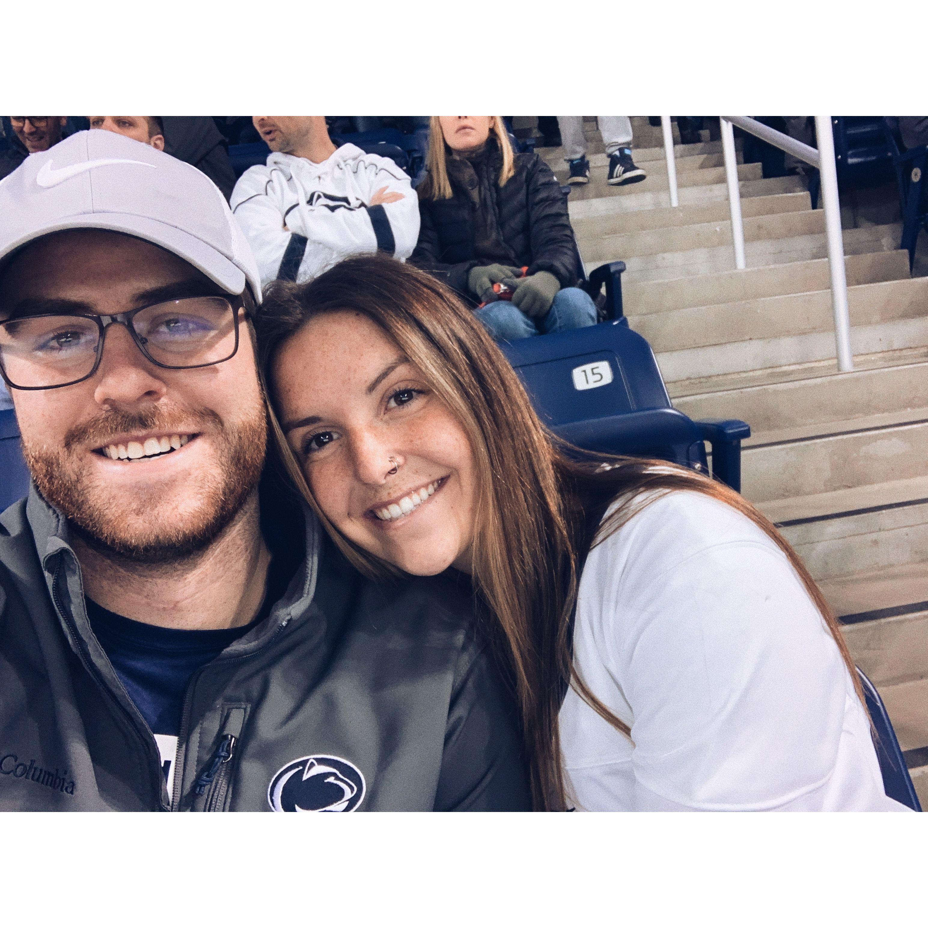 02.22.2020 - One of our first dates to a PSU Hockey game!