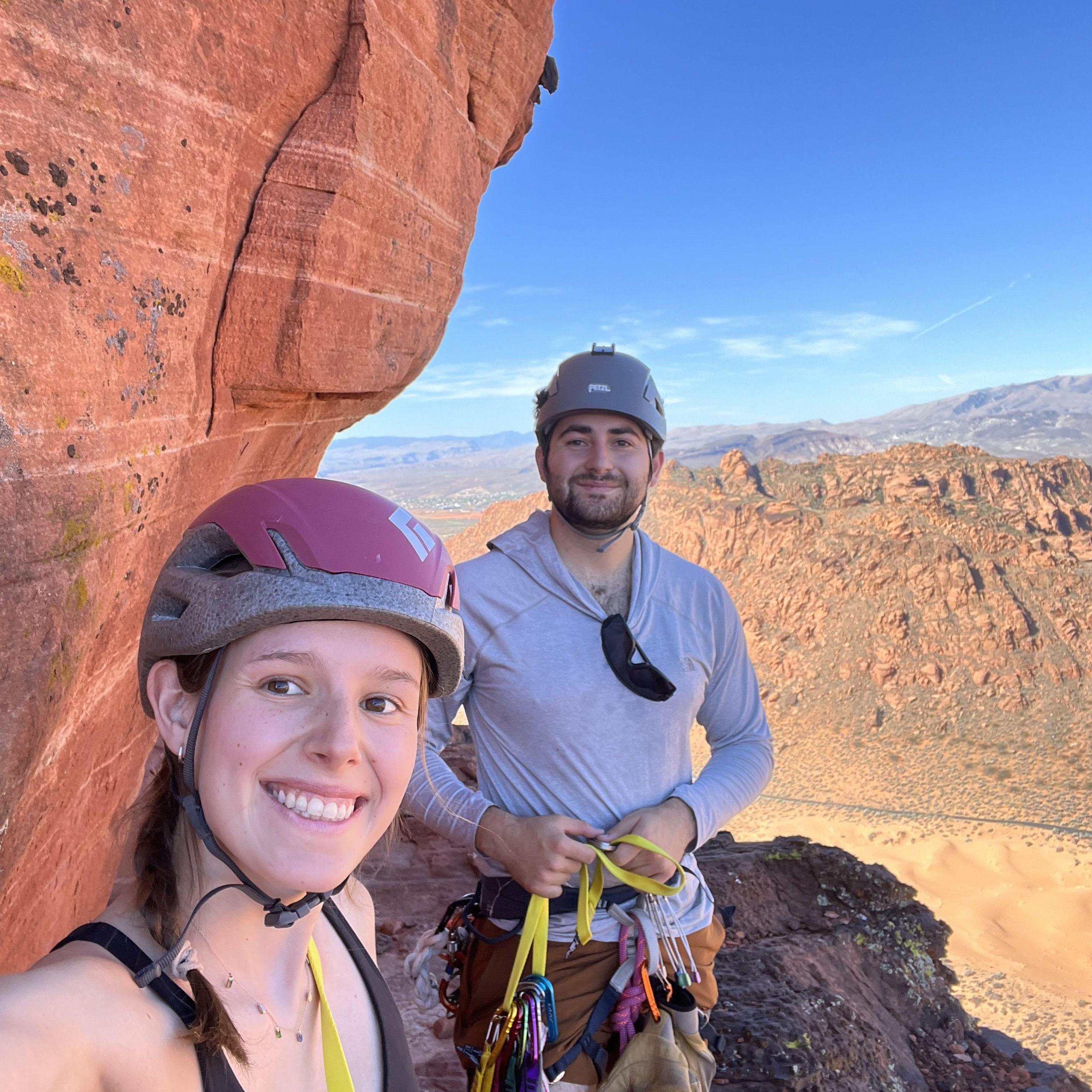First multi-pitch climb in Snow Canyon!